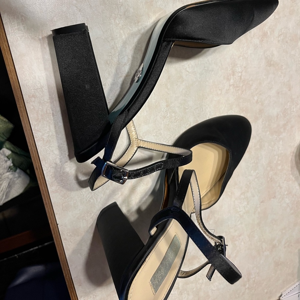 Betsey Johnson, black high heels, size 8
